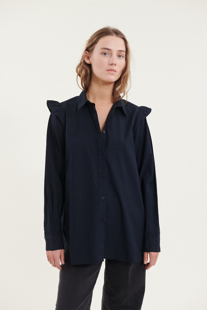 Basic Apparel Milly Shirt Shirts 001 Black